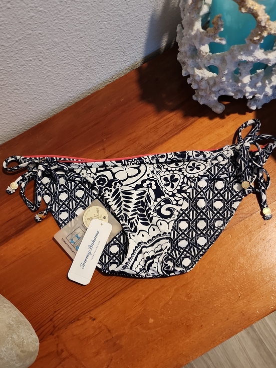 Tommy Bahama Other - NEW! Tommy Bahama Navy, White Size XS Tie-Side Bikini Bottom UPF 50
